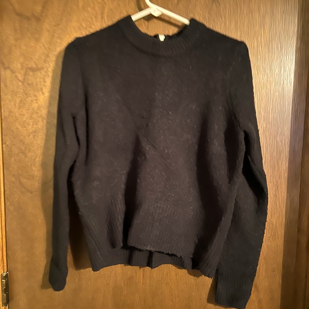 Black Sweater with zipper in back
